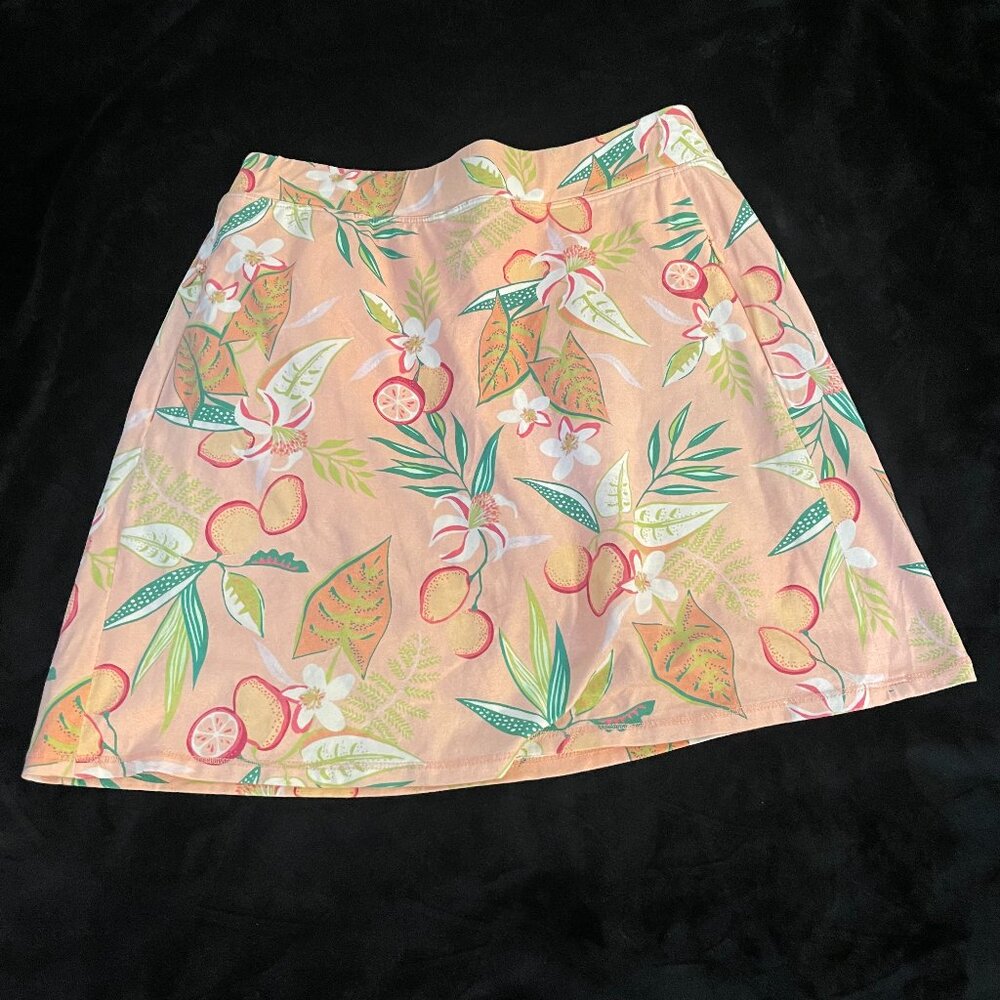 Spartina 449 Pink Lemonade Skort M Citrus Tropical Golf Tennis